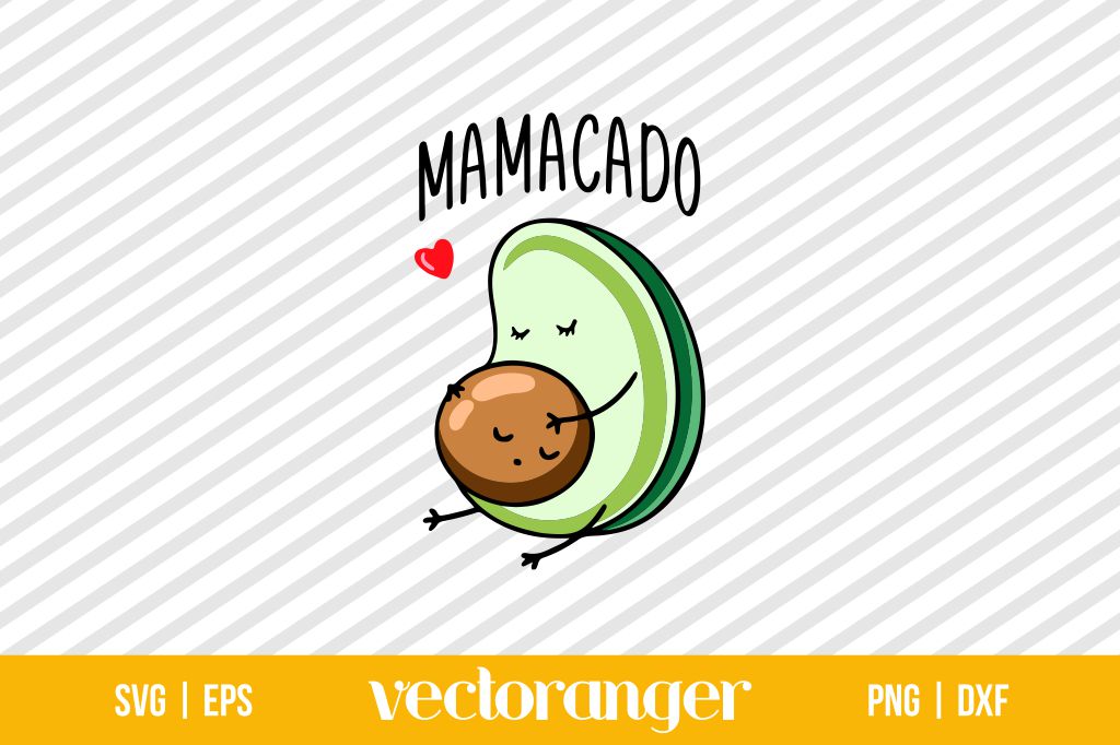 Mamacado Avocado Pregnant SVG Files