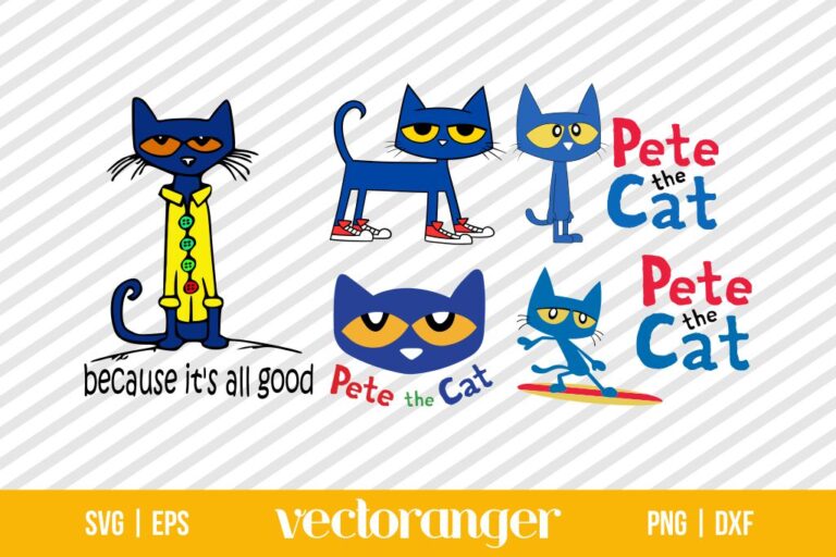 Pete The Cat SVG Bundle | Vectoranger