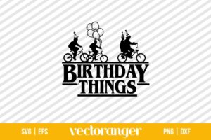 Stranger Things Birthday SVG