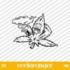 Weed Leaf Smoking Joint SVG Files