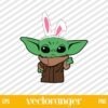 Baby Yoda Easter Bunny Ears SVG