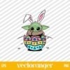 Baby Yoda Easter Eggs SVG