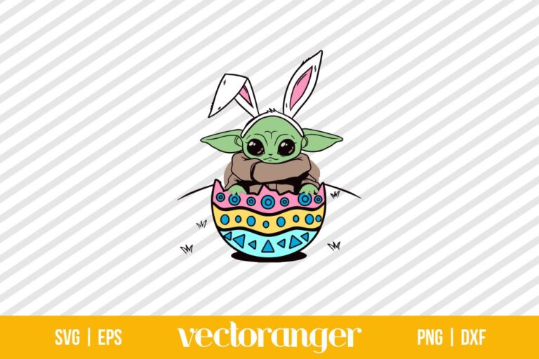 Baby Yoda Easter Eggs SVG | Vectoranger