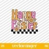 Happy Easter Daisy Smiley Face SVG