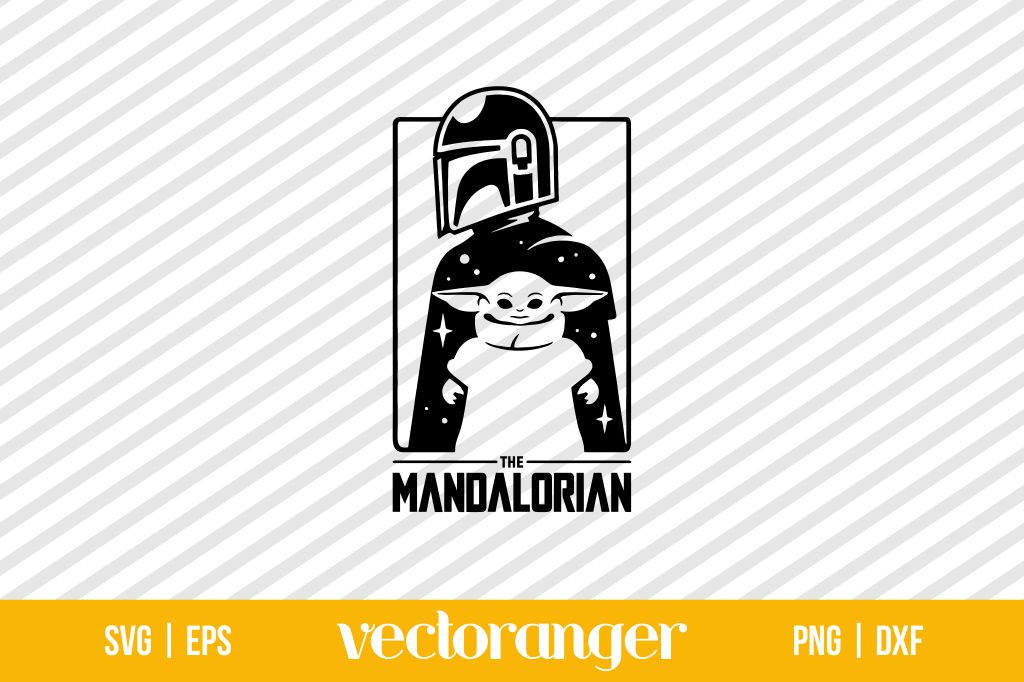 The Mandalorian And Baby Yoda SVG