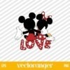 Mickey Minnie Love SVG