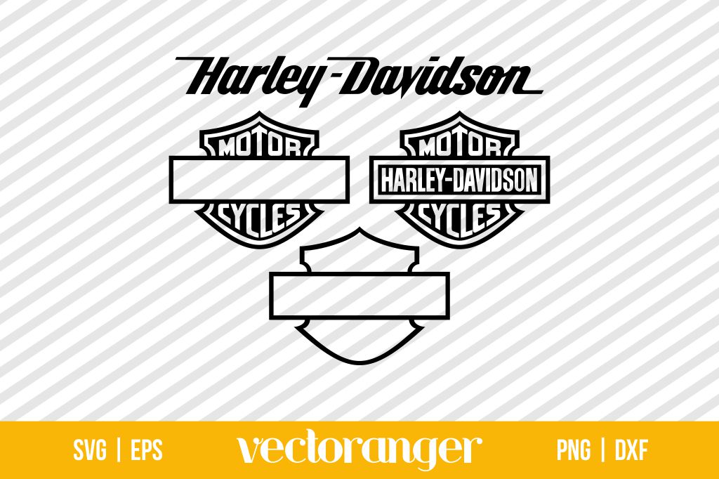 Blank Harley Davidson Logo SVG