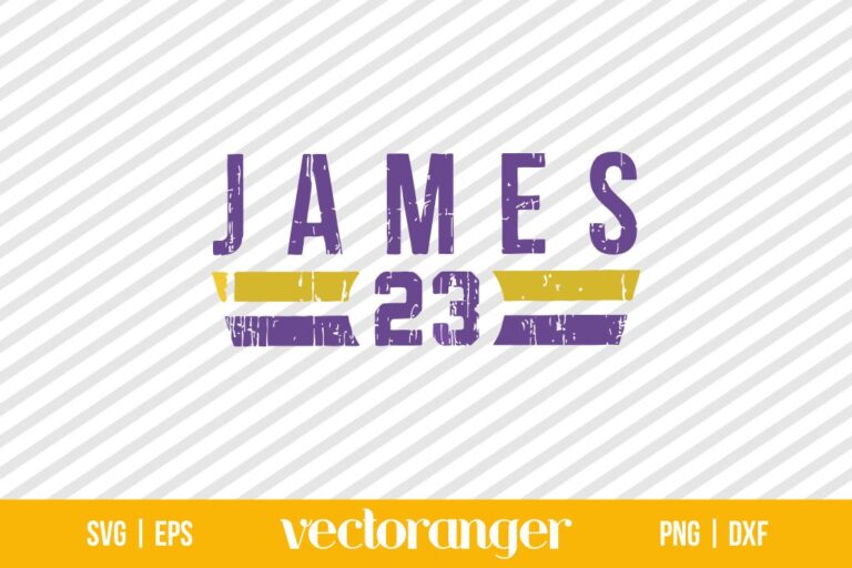 Lebron James 23 Los Angeles Lakers Svg Vectoranger