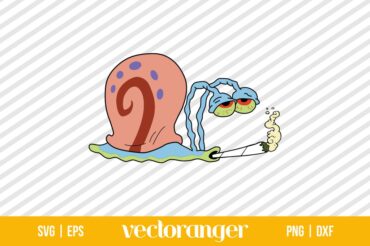 Stoner Gary Spongebob SVG | Vectoranger