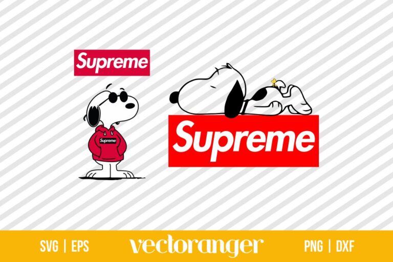 Supreme Snoopy SVG Cut File | Vectoranger