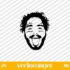 Post Malone Face SVG
