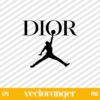 Air Dior Michael Jordan SVG