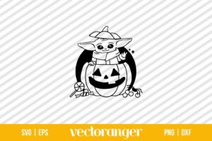 Baby Yoda Halloween SVG Cricut