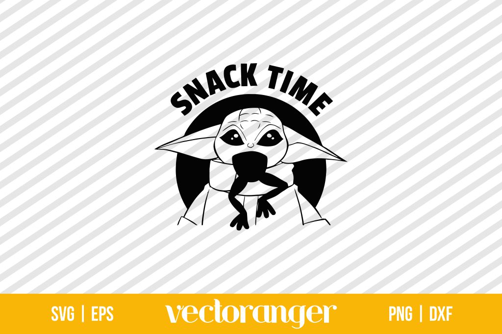 Baby Yoda Snack Time SVG