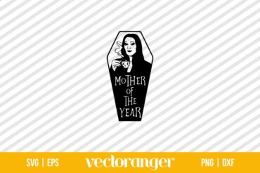 Morticia Addams Mother Of The Year SVG | Vectoranger