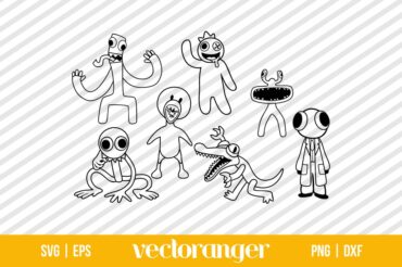 Rainbow Friends SVG Bundle | Vectoranger