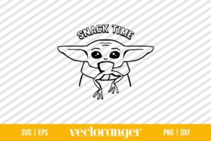 Snack Time Baby Yoda SVG