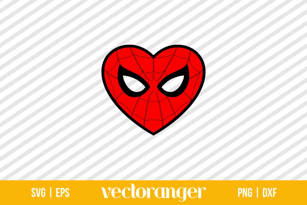 Spiderman Heart SVG