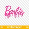 Barbie Logo Drip SVG