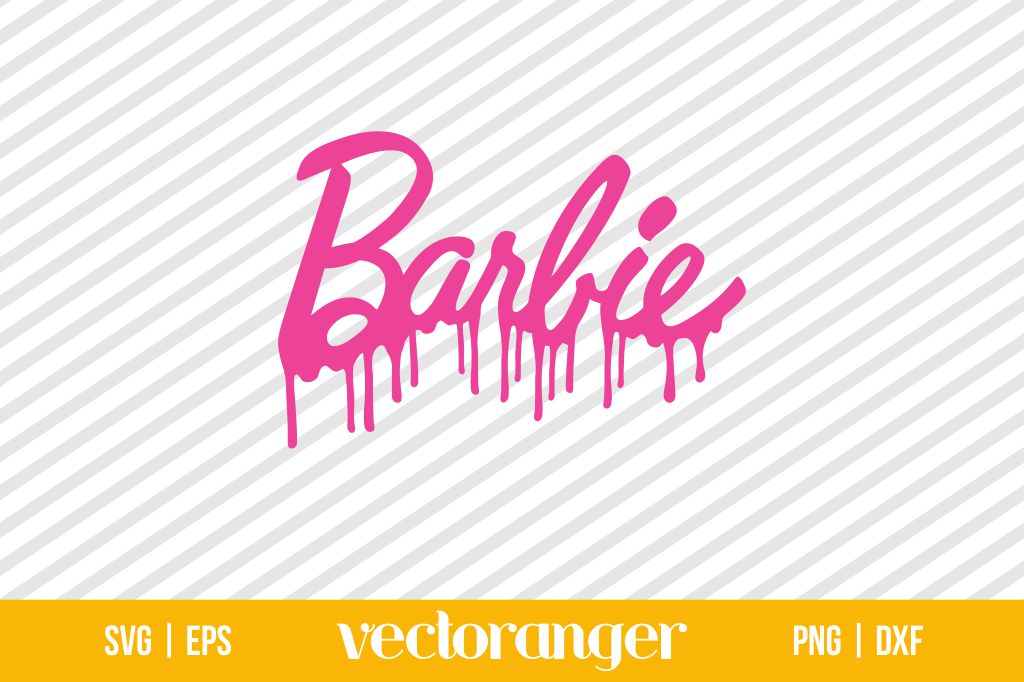 Barbie Logo Drip SVG