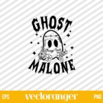 Ghost Malone Halloween SVG