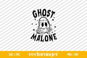 Ghost Malone Halloween SVG