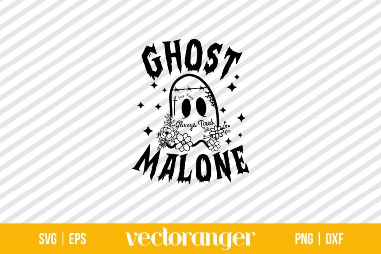 Ghost Malone Halloween SVG | Vectoranger