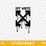 Off White Logo Drip SVG