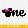 One Disney Minnie Mouse Cake Topper SVG