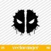 Deadpool Face Logo SVG