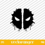 Deadpool Face Logo SVG
