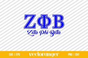 Greek Letter Zeta Phi Beta SVG