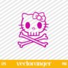 Hello Kitty Skull SVG
