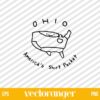 OHIO America’s Shirt Pocket SVG