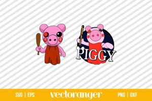 Piggy Roblox SVG Clipart Vector