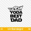 Yoda Best Dad SVG