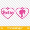 Barbie Earrings SVG Cut File