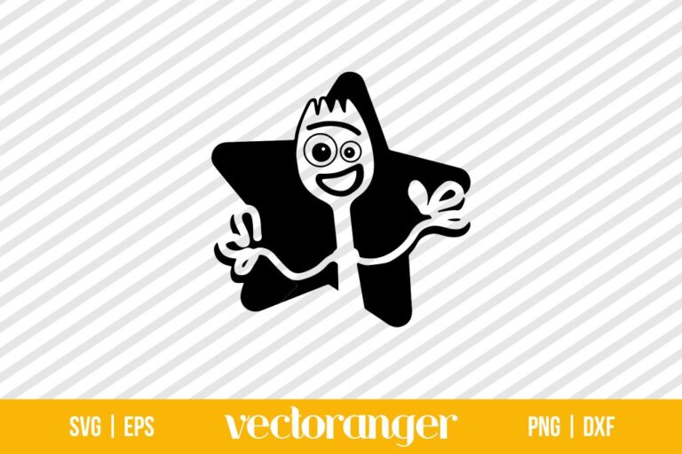 Forky Star SVG Toy Story Outline | Vectoranger