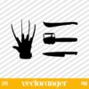 Freddy Krueger Glove, Jigsaw, Freddy Hand SVG