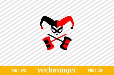 Harley Quinn Harlequin Mallet SVG | Vectoranger