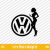 Volkswagen Girl SVG