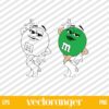 Green m&m Cut File M and M SVG