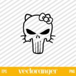 Hello Kitty Punisher SVG Cut File