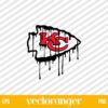 Kansas City Logo Drip Blood SVG