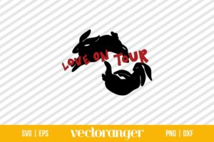 Bunnies Love On Tour SVG