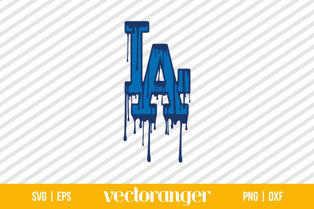 Los Angeles Dodgers Logo Drip SVG