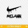 Melanin Nike Dripping Logo SVG
