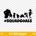 Monster Inc Squad Goals SVG