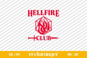 Sword Stranger Things Hellfire Club SVG