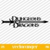 Dungeons And Dragons Logo SVG